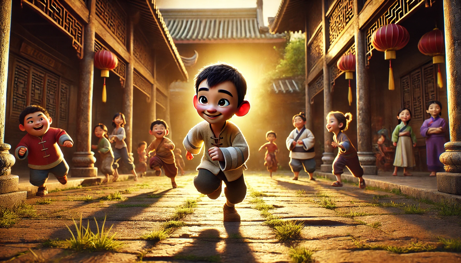 DALL·E 2024-08-18 21.12.19 - A Disney-inspired scene in a traditional Chinese c.webp